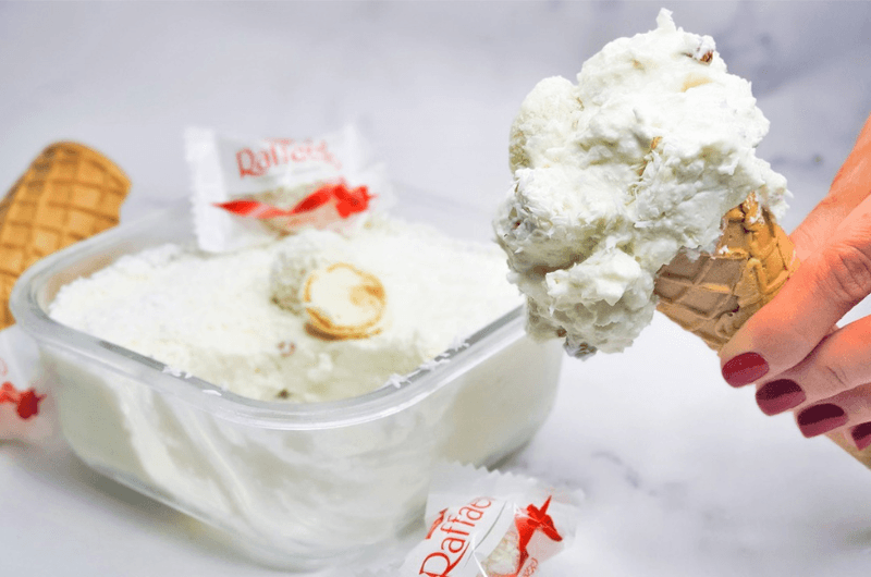 domowe lody rafaello
